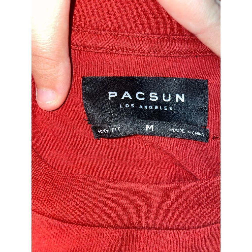 PacSun Distressed Boxy Fit Mens Tee - Picture 4 of 5